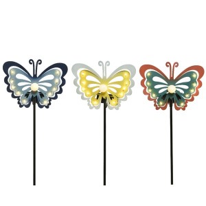 SOLAR BUTTERFLY STAKE LIGHT ASSORTED